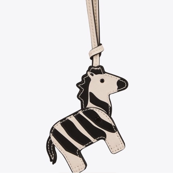Tory Burch Zooey Zebra key chain. - Picture 1 of 8